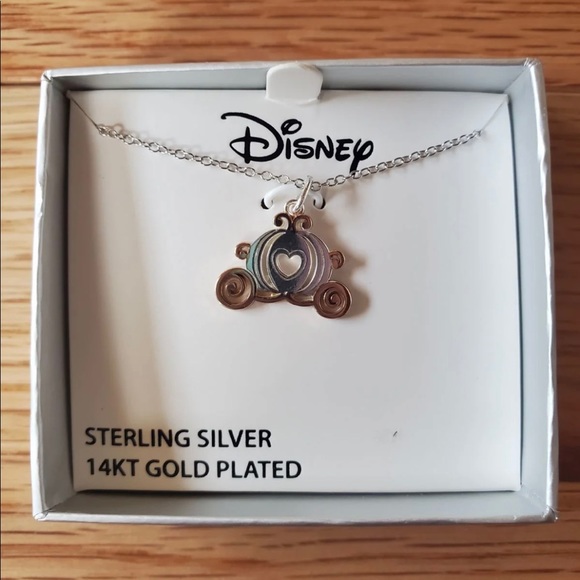 NIB Disney Sterling Silver Cinderella Necklace